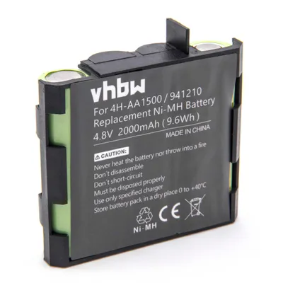 Produktbild von vhbw Akku kompatibel mit Compex Mi, Mi-Fitness, Full Fitness, Mi-Sport, PerformanceE Mi-Ready Medizintechnik (2000 mAh, 4,8 V, NiMH)