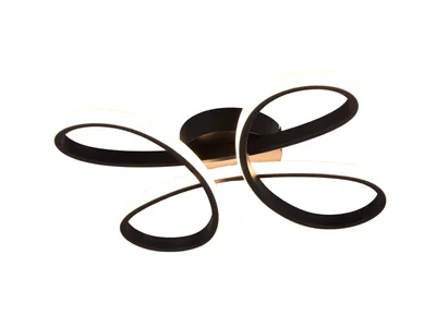 Immagine prodotto di Trio Fly LED plafoniera 22W dimmerabile nero opaco bianco caldo
