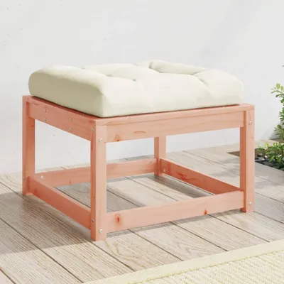 Produktbild von Design Gartenhocker mit Kissen Massivholz Douglasie, Gartensofas 2024 Neu