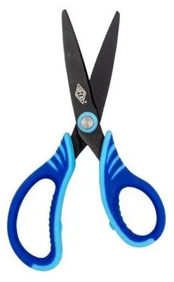 Produktbild von Bastelschere WEDO® Gripy black, 13 cm, spitz, farbig sortiert