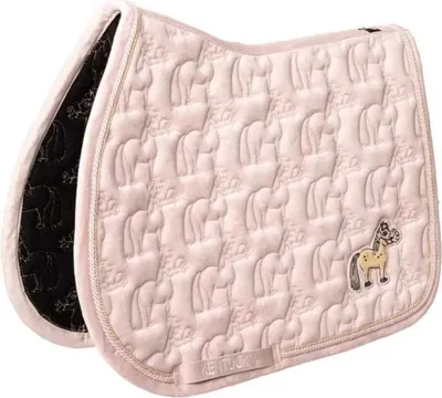 Zdjęcie produktu dla Kentucky Horsewear Saddle Pad Velvet Sammy Show Jumping, Farbe:Old Rose, Größe:Pony
