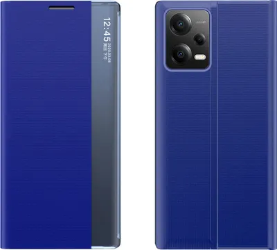 Produktbild von Neue Schlaf Fall Fall Für Xiaomi Redmi Note 12 Pro + Flip Cover Stand Blau