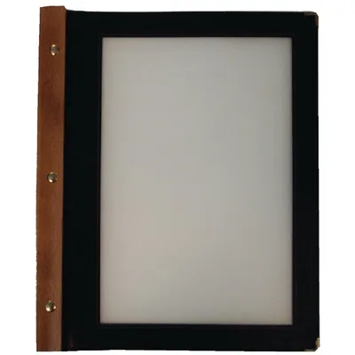 Produktbild von Securit Speisekarten Mappe WOOD DIN A4 schwarz