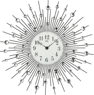 Obrázek produktu pro Nástěnné hodiny moderní Průměr: 60 cm - AMS Model: 9380