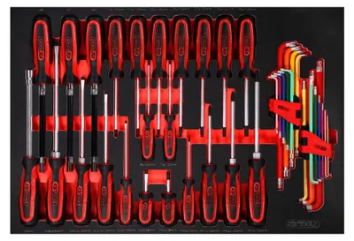 Immagine prodotto di KS TOOLS Set di cacciaviti con inserto in schiuma 41 pezzi - 811.0041