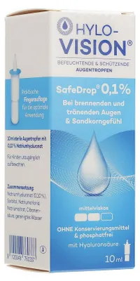 Produktbild von HYLO-VISION SafeDrop 0,1% Augentropfen 10ml PZN 05730217