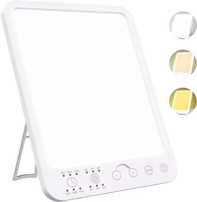 Produktbild von Tekoo 12000 Lux Tageslichtlampe LED mit Aufwach-Timer, 3 Lichtfarben, 5 Stufen Dimmbar, Memory, UV-frei