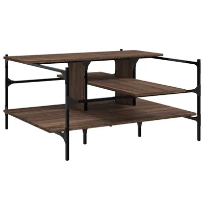 Obrázok produktu pre Konferenčný stolík hnedý dub 100x100x48,5 cm spracované drevo