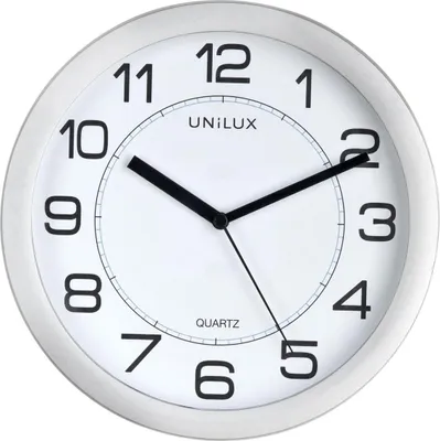 Produktbild von Unilux Wanduhr ATTRACTION 400094404+Battterie metallgrau