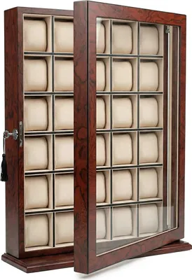 Produktbild von Rothenschild Uhrenvitrine RS-1135-30BU für 30 Uhren bubinga