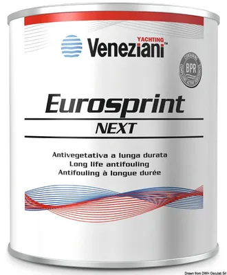 Obrázek produktu pro Eurosprint, antifaulová barva, černá, 0,75 l - Osculati 65.002.12