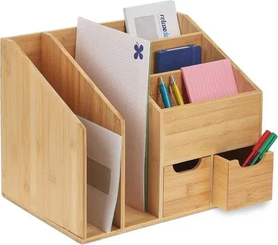 Produktbild von Famanu Büro Organizer mit Schubladen und Fächern für Briefe und Dokumente - 29 x 37 x 25 cm