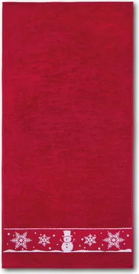 Produktbild von Dyckhoff Handtuch 'Schneemann' 50 x 100 cm Granat - Rot