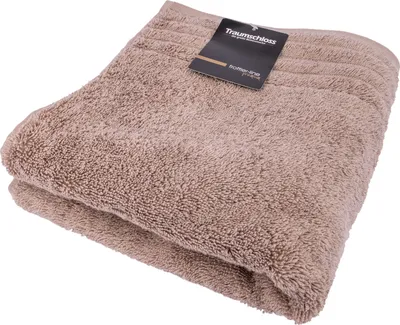 Produktbild von Traumschloss Frottier-Line Premium Duschtuch 70 x 140 cm taupe 100% ägäische Baumwolle mit 600g/m²