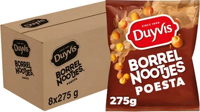 Obrázok produktu pre Duyvis - Liči Nutjes Duyvis Poesta Zak 275gr | Vrecko A 275 gramov | 8 kusov