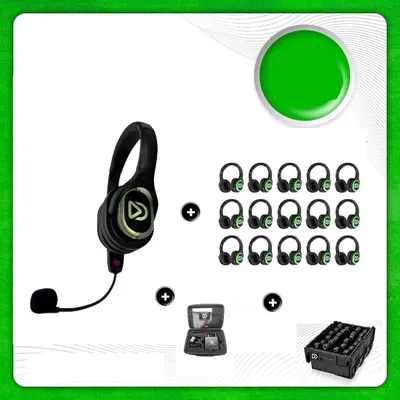 Produktbild von Silent Disco Pro Kit RD-Pro 15 (Mikrofon & Bluetooth)