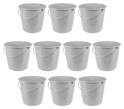 Immagine prodotto di Secchio keeeper Erik, capacità 10 litri, con maniglia in metallo, realizzato in polipropilene, dimensioni 28,5 x 28,5 x 26 cm