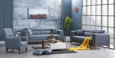 Produktbild von Sofagarnitur Sofa Couch Polster Sitzgarnitur Sitzpolser Sitzlandschaft 3+3+1