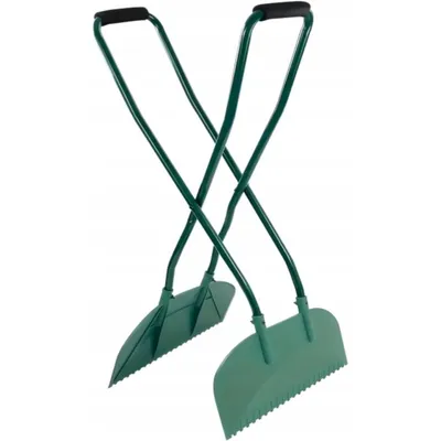 Produktbild von GARTENO Laubgreifer Groß mit Stiel Ergonomisch 95 cm – Laubsammler Garten Greifer für Blätter, Gras & Gartenabfälle