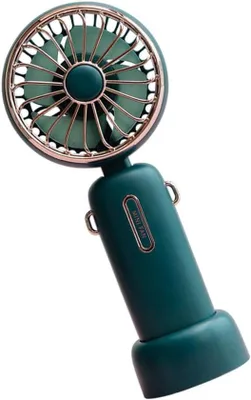 Image de Ventilateur de poche USB rechargeable, mini ventilateur - 3 vitesses - idéal pour le bureau, la chambre, le camping, les voyages