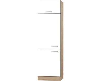 Produktbild von Optifit Kühlumbauschrank für 88er Einbaukühlschrank Zamora214 BxTxH 60 x 58,4 x 206,8 cm weiß matt zerlegt Anschlag reve