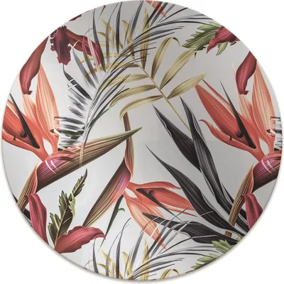 Produktbild von Rundmatte - Stuhlunterlage Bürostuhlunterlage - Rund Ø 100 cm - Bodenmatte - Fußmatte - Pastellblumen
