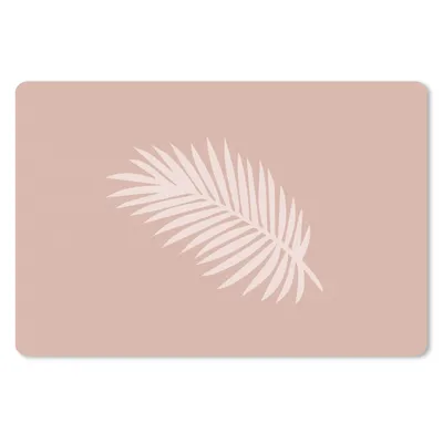 Produktbild von MuchoWow® Schreibtischunterlage Sommer - Blatt - Pastell 60x40 cm - XXL Mauspad - Großes Mauspad