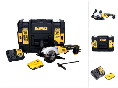 Produktbild von DeWalt DCS 571 D1 Akku Handkreissäge 18 V 115 mm Brushless + 1x Akku 2,0 Ah + Ladegerät + TSTAK