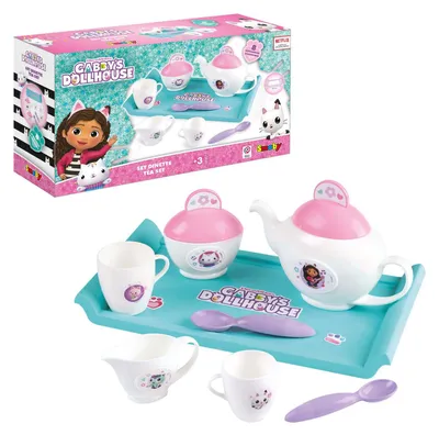 Produktbild von Gabby's Dolllhouse Teeservice mit Tablett