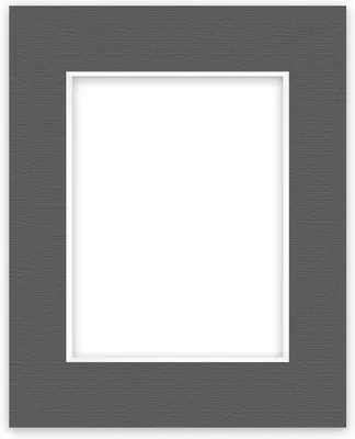 Productafbeelding van Passepartout Karton - Fotolijst Inleg - Afbeelding Beschermen - Zuurvrij Museumkwaliteit - 24x30 cm - Grafietgrijs