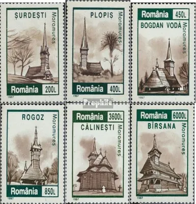 Produktbild von Briefmarken Rumänien 1997 Mi 5243-5248 (kompl.Ausg.) postfrisch Dorfkirchen
