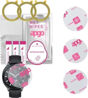 Produktbild von apgo 3 Stück Schutzglas, klar, kompatibel mit Xiaomi Watch 2 Pro Smartwatch, Hybrid 8H, Ersatz für Hartglas, Displayschutzglas, Bildschirmschutz, Displayschutz, kratzfest