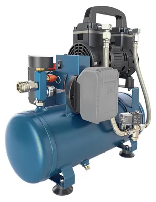 Productafbeelding van Accucompressor Draagbaar - 9 Liter Tank - 7,5 Bar Werkdruk - Olievrij