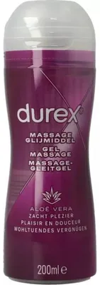 Productafbeelding van Durex Massage olie en glijmiddel 2-in-1 aloe vera (200 ml)