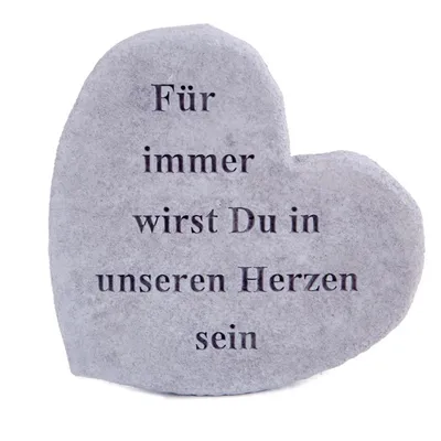 Produktbild von Grabstein Für immer wirst Du ..