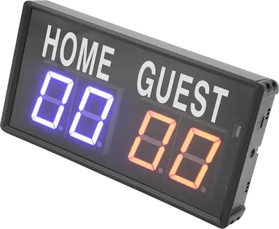 Productafbeelding van Elektronische displayscherm, aluminiumlegering, afstandsbediening, 100-240V, digitaal scorebord voor basketbal - volleybal, EU-stekker