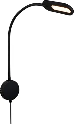 Zdjęcie produktu dla Lampa do czytania LED Kinkiet Obrotowy Funkcja dotykowa Możliwość ściemniania Czarny 52x10x44,5 cm