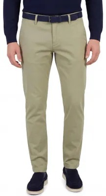 Produktbild von Alberto Herren Chino Flatfront Hose, normale Passform, ohne Umschlag, beige