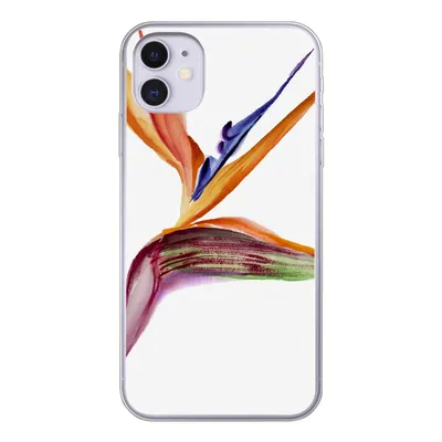 Produktbild von MuchoWow® Handyhülle Schutzhülle Hülle für iPhone 11 Strelitzia - Aquarell - Blumen Silikon Softcase Handy Hülle - Handytasche