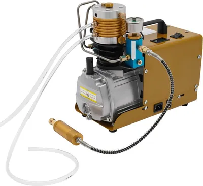 Produktbild von PCP Hochdruck-Luftkompressor - Elektrischer Kompressor - Einstellbarer Druck 5–30 MPa - 2800 U/min - Kühlung und Sicherheitsfunktionen -