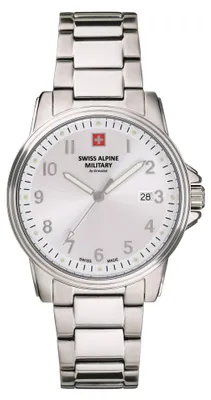 Produktbild von Swiss Alpine Military Herren Uhr Analog Quarz 7011.1132SAM Edelstahl