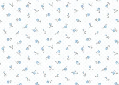 Zdjęcie produktu dla Sanders & Sanders Tapeta kwiaty niebieskimIbiałym - 640451 - 53 cm x 10 m