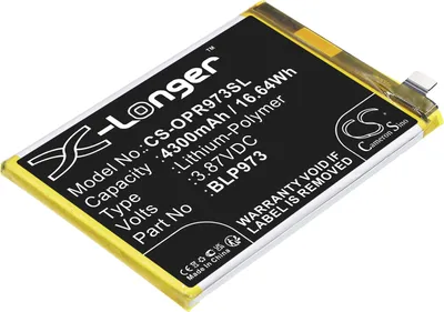 Produktbild von TECHTEK Akku Kompatibel mit [OPPO] PGX110, PHM110, Reno 9 Pro, Reno9 5G Ersetzt BLP973