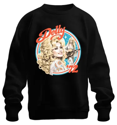 Produktbild von Dolly Parton 72 Country Musik Sängerin Legende Nashville Sweatshirt Pullover, Schwarz, 3XL