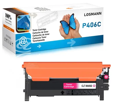 Imagen del producto de Toner magenta LOSMANN, compatible con Samsung CLT-406S CLP-360 CLT-M406S, para impresoras Samsung CLX-3300, CLX-3302, CLX-3303, CLX-3303FW, CLX-3304, CLX-3305, CLX-3305FN, CLX-3305FW, CLX-3305W, CLP-367W, CLP-368, CLP-360