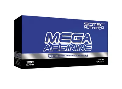Produktbild von Scitec Nutrition Mega Arginine 120 capsules / Arginin / Hochdosierte Arginin-Kapseln
