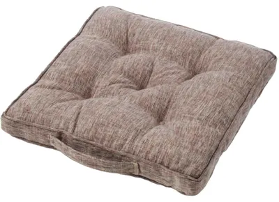 Produktbild von B&S Stuhlkissen Sitzkissen gesteppt braun 40 x 40 cm stark gepolstert