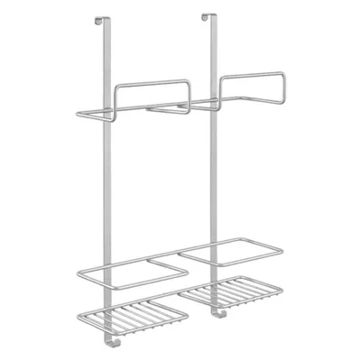 Image de Metaltex Over The Door Space Saver Rek voor Schoonmaakspullen 30x46x12 cm Zilver