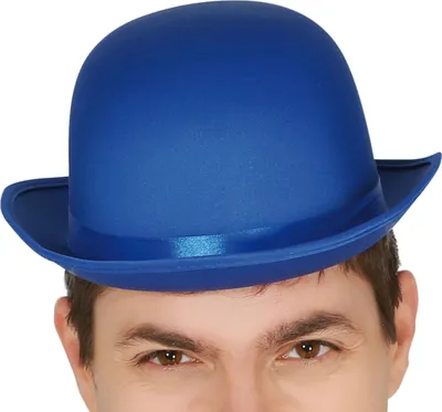 Produktbild von Clown Bowl Hat Blau Zauberer Mütze
