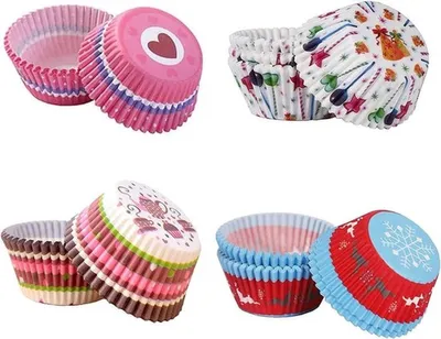 400 Stück - Papierbackformen - Geburtstag und Hochzeit - Backen in der Küche